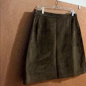 Style & Company Brown Wrap Around Skirt